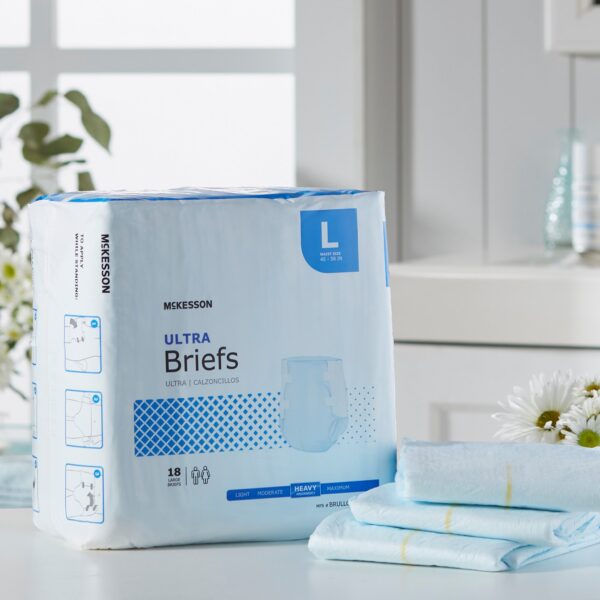 McKesson Ultra Large Unisex Adult Incontinence Brief - Heavy Absorbency, Size 45-58 inches - Image 8