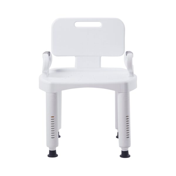 McKesson Bath Bench with Removable Arms and Backrest * 21-1/4 Inch Seat Width, Plastic Frame, Supports up to 350 lbs.