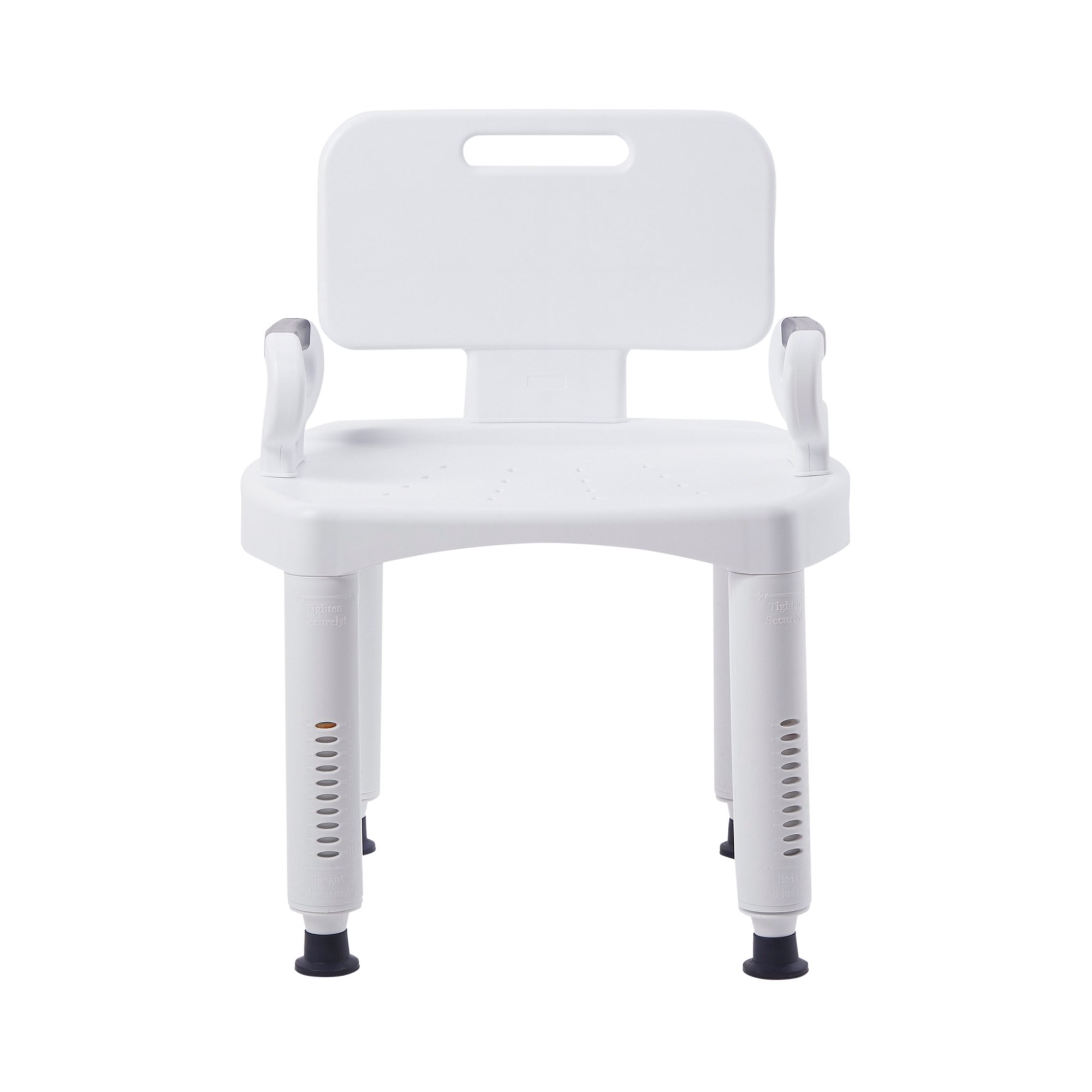 McKesson Bath Bench with Removable Arms and Backrest, 21-1/4 Inch Seat Width, Supports up to 350 lbs