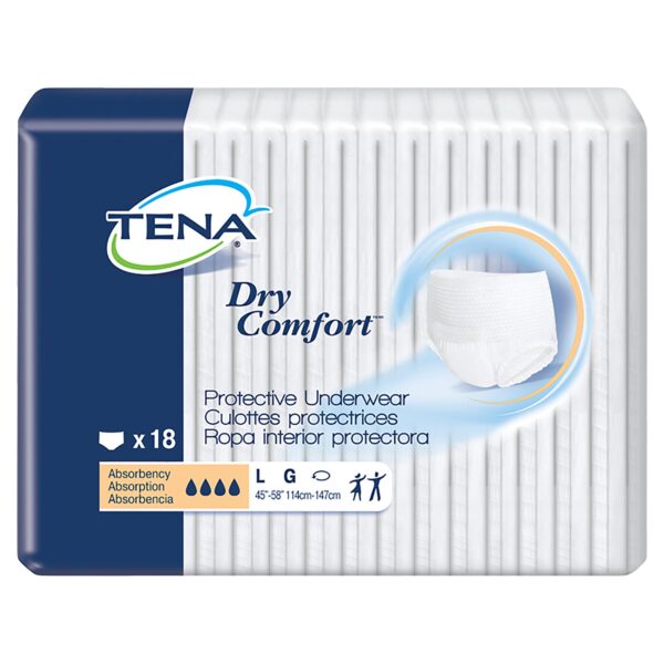 TENA Dry Comfort Large Unisex Adult Absorbent Underwear * Moderate Absorbency, Tear-Away Seams - Image 2