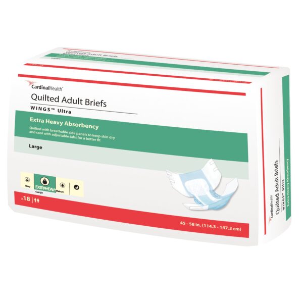 Prevail Unisex Adult Incontinence Brief Wings, Ultra Large, Heavy Absorbency - Part Number 77074 - Image 5