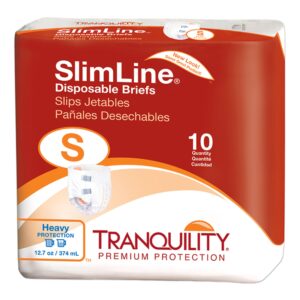 Tranquility Unisex Adult Incontinence Brief - Slimline Small, Heavy Absorbency (Part No. 2120)