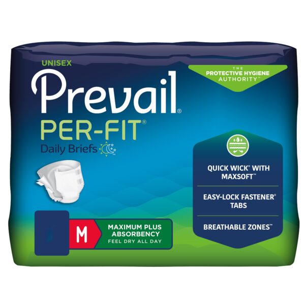 Prevail Per-Fit Max Plus Medium Adult Incontinence Brief * Heavy Absorbency, 32-44 Inch Waist