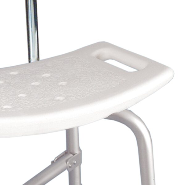 McKesson Aluminum Bath Bench with Backrest, 20-Inch Seat Width, 500 lbs Capacity - Image 4