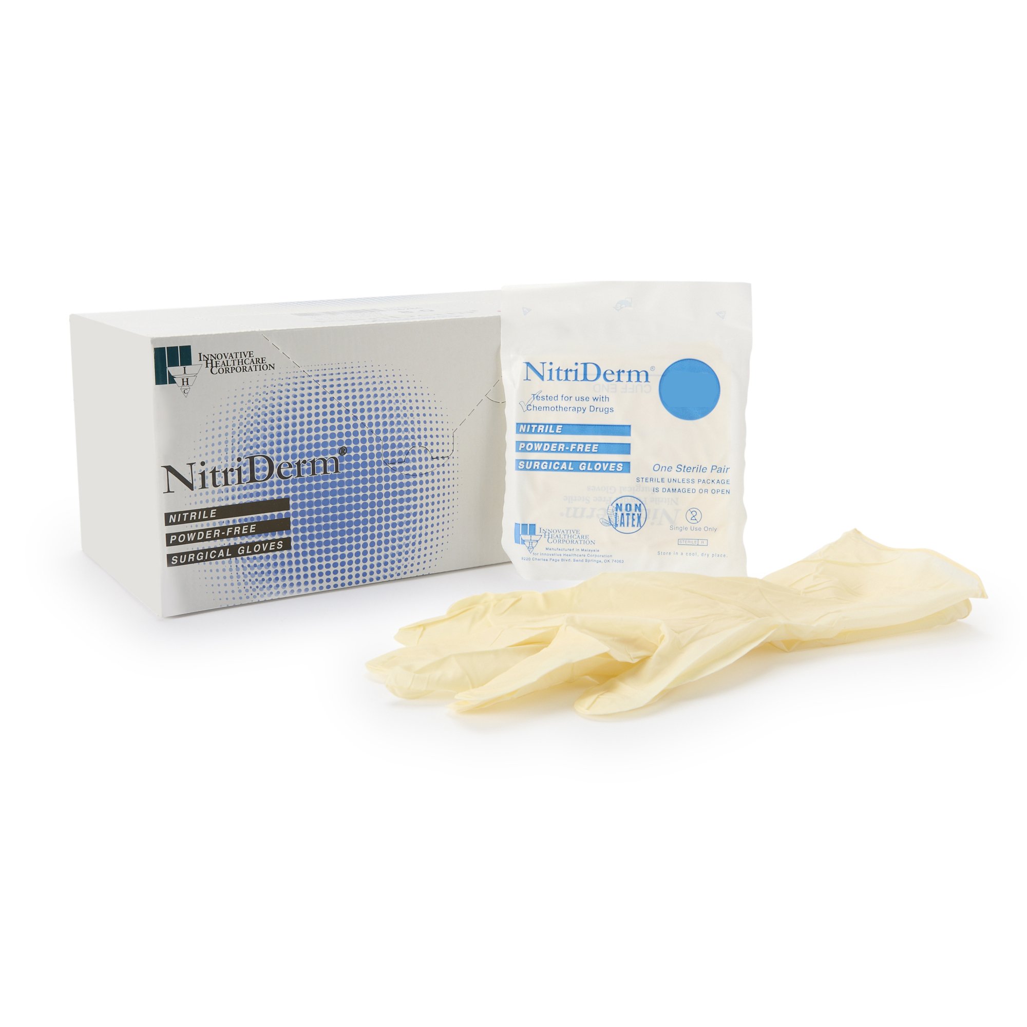 Surgical Glove NitriDerm Size 6 | Sterile Nitrile with Fully Textured Surface | Brand and Part 135260