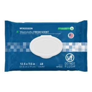 McKesson Personal Cleansing Wipes Scented, 48 Count * Soft Pack with Aloe, Chamomile & Vitamin E