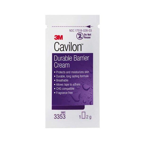 3M Cavilon Skin Protectant Barrier Cream - 2 Gram Individual Packet, Unscented, CHG Compatible - Image 6
