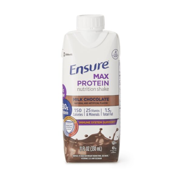 Ensure Max Protein Milk Chocolate Nutrition Shake 11 oz - High-Quality Protein, Low Sugar, Gluten-Free - Image 3