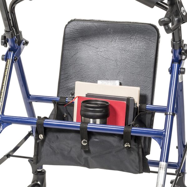 Drive Medical 4 Wheel Rollator with Adjustable Height and Folding Steel Frame - Blue (Part R800KD-BL) - Image 8