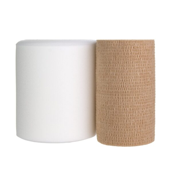 FlexPress2 Lite 2-Layer Compression Bandage System by MedTech, Part Number 79200, 4 Inch x 3-4/5 Yard & 4 Inch x 5-1/2 Yard Self-Adherent Closure Tan/White - Image 3