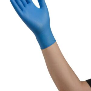 Esteem Medium Non-Sterile Nitrile Exam Gloves - Blue, Micro-Textured, Chemo Tested, Part Number 8897NB