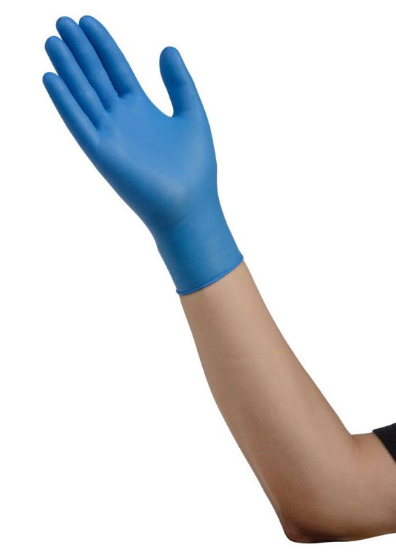 Esteem Medium Non-Sterile Nitrile Exam Gloves - Blue, Micro-Textured, Chemo Tested, Part Number 8897NB