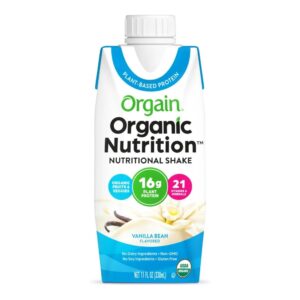 Oral Supplement Organic Nutrition Vegan Vanilla Bean Flavor Liquid - 11 oz. Carton
