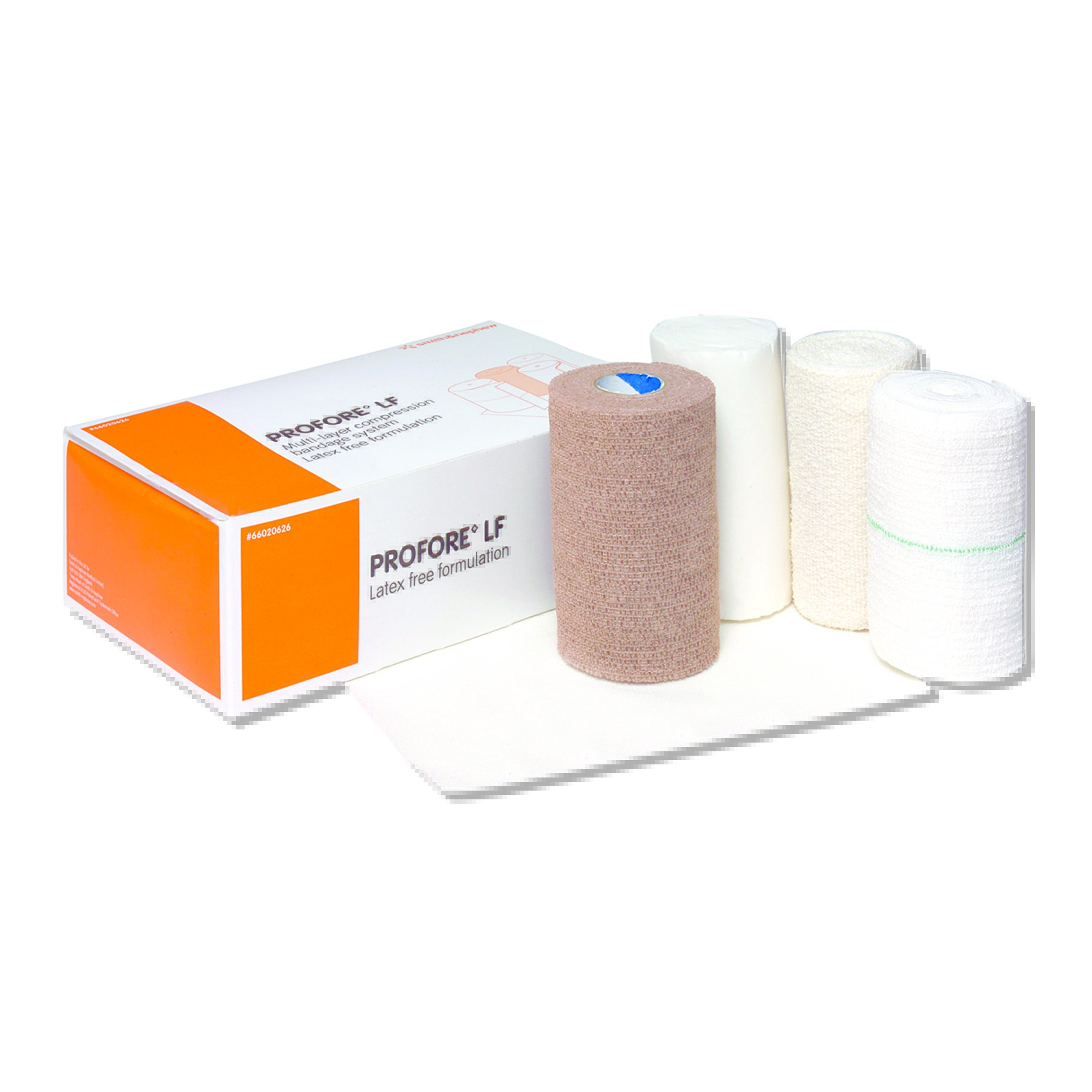 3M Profore LF 4-Layer Compression Bandage System - Self-Adherent, Tan/White, Standard Size