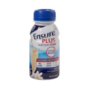 Ensure Plus Oral Nutrition Shake Vanilla Flavor by Abbott - 8 oz. Liquid Bottle, Part #57263