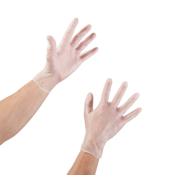 McKesson X-Small NonSterile Vinyl Exam Gloves - Clear, Standard Cuff, 50 Pack - Image 7