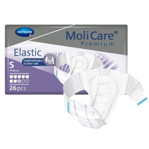 MoliCare Premium Elastic Small Unisex Adult Incontinence Brief - Heavy Absorbency, 8D, Part #165471