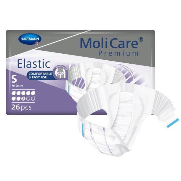 MoliCare Premium Elastic Unisex Adult Incontinence Brief Small - Heavy Absorbency, Part 165471