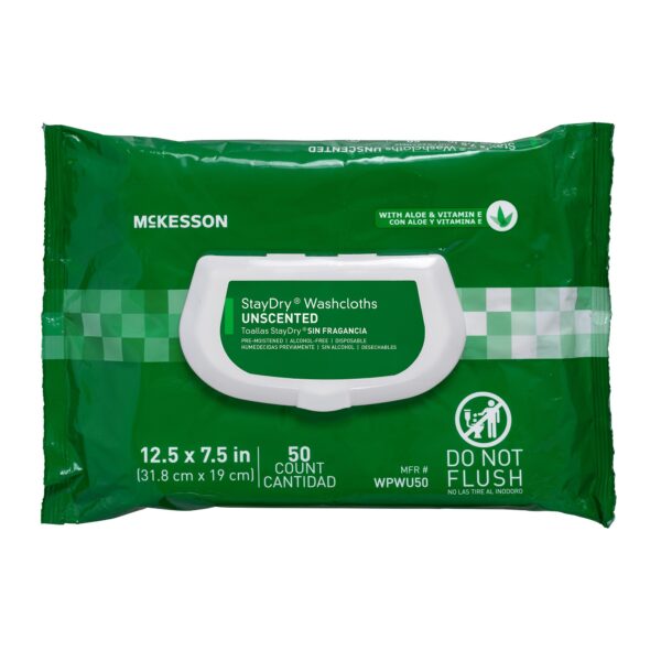 StayDry Personal Cleansing Wipes Unscented - 50 Count by WPWU50
