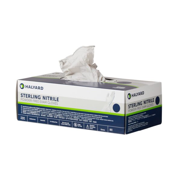 STERLING? X-Large Nitrile Exam Gloves with Textured Fingertips * Chemo Tested, Powder-Free, Non-Sterile Medical Gloves - Image 2