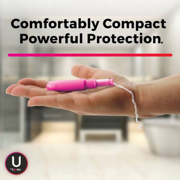 U By Kotex Click Super Absorbency Plastic Applicator Tampons * Individually Wrapped - Image 2