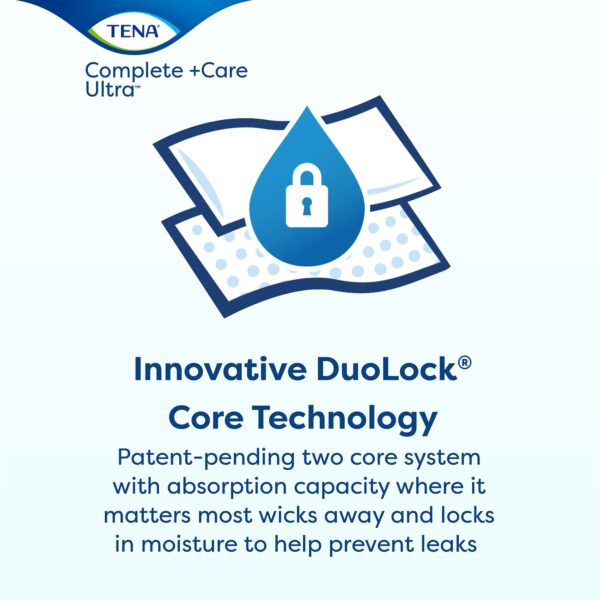 TENA Complete + Care Ultra Unisex Adult Incontinence Brief X-Large * Moderate Absorbency, 52-62 Inch Waist - Image 5
