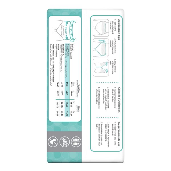 Tranquility Essential Unisex Adult Absorbent Underwear - X-Small, Heavy Absorbency, Pull-On with Tear-Away Seams - Image 4