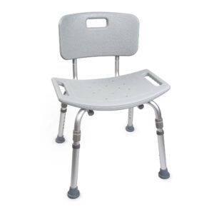 McKesson Aluminum Frame Bath Bench with Removable Backrest * 19-1/4 Inch Seat Width, 300 lbs Capacity