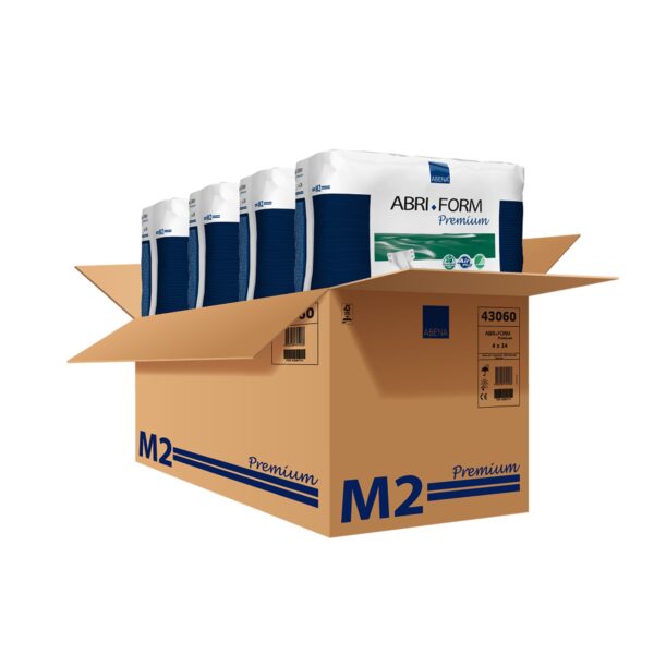 Abri-Form Premium M2 Medium Disposable Heavy Absorbency Unisex Adult Incontinence Brief - Part 43060 by Attends - Image 3