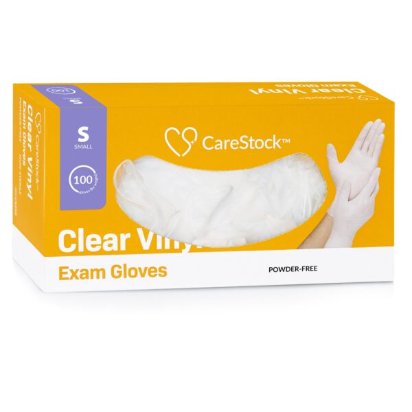 CareStock Small NonSterile Vinyl Exam Gloves - Smooth Finish, Standard Cuff - Image 10