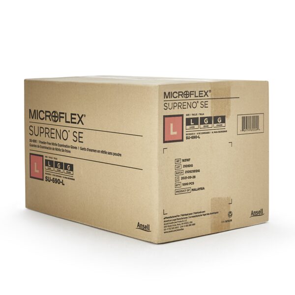 Microflex Supreno SE Large Nitrile Exam Gloves * Durable, Textured Fingertips for Enhanced Grip - Image 4