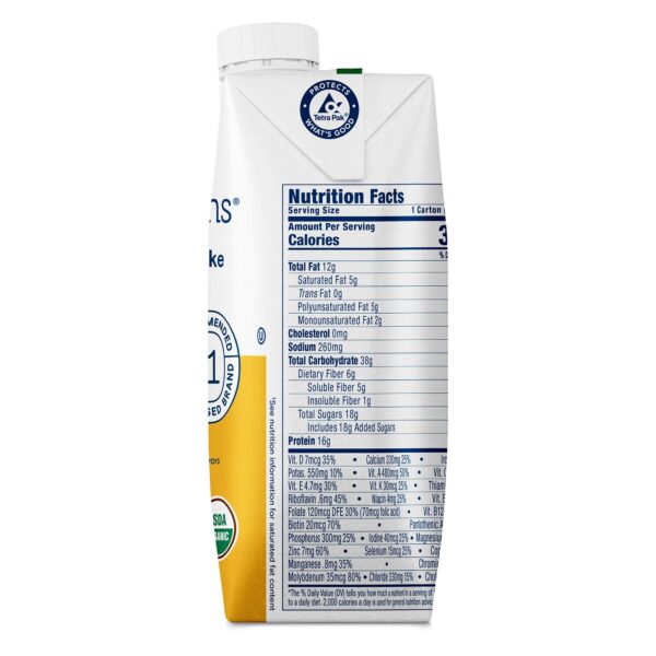 Kate Farms Nutrition Shake Vanilla Flavor Liquid 11 oz. * Organic Meal Replacement for Muscle Support - Image 4