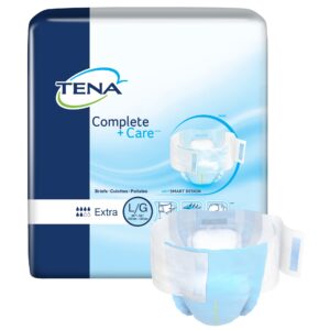 TENA Complete + Care Large Unisex Adult Incontinence Brief * Moderate Absorbency, 40-56 Inch Waist