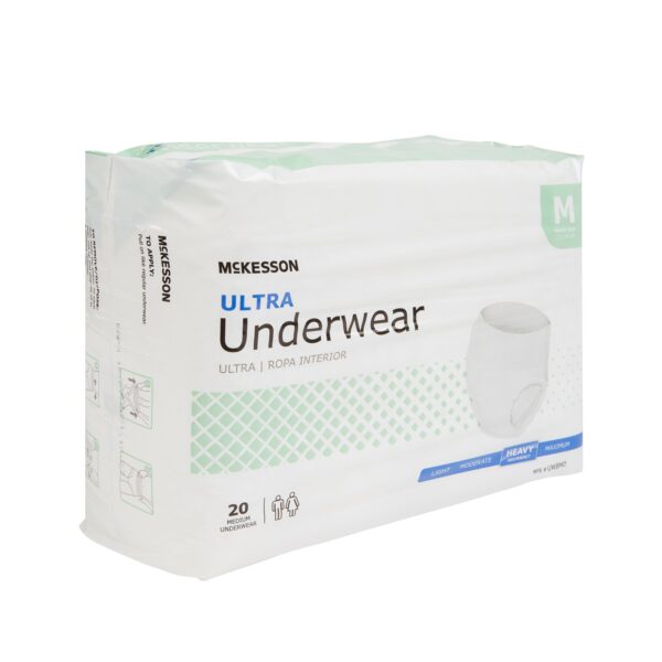 McKesson Ultra Unisex Adult Absorbent Underwear - Medium Disposable Heavy Absorbency, Pull-On Design - Image 6
