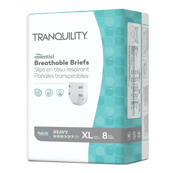 Tranquility Essential X-Large Unisex Disposable Heavy Absorbency Incontinence Brief (Part No. 2747)