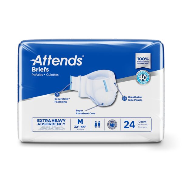Attends Care Advanced DDP20 Unisex Adult Heavy Absorbency Incontinence Brief - Image 3