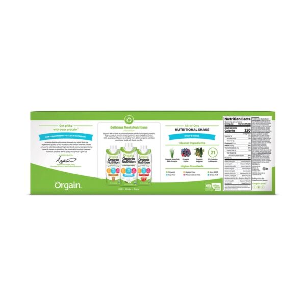 Orgain Organic Nutritional Shake Creamy Chocolate Fudge, 11 oz - Supports Immunity & Muscle Recovery - Image 4