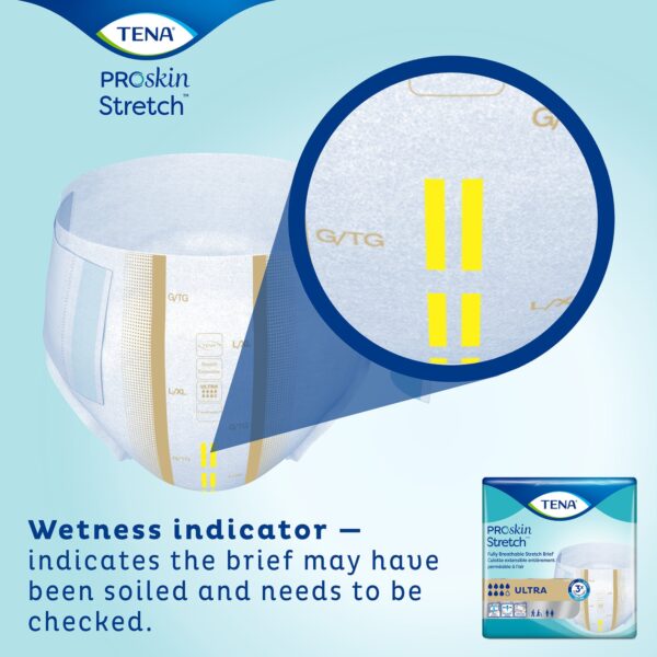 TENA ProSkin Stretch Ultra Large / X-Large Unisex Adult Incontinence Brief Part 67803 - Image 10