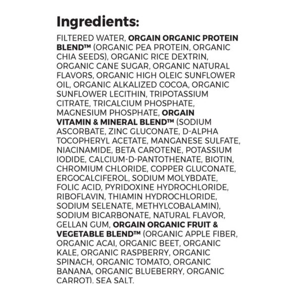 Oral Supplement Organic Nutrition Vegan Smooth Chocolate Flavor Liquid 11 oz. by Brand 851770003216 - Image 2