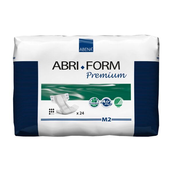 Abri-Form Premium M2 Medium Disposable Heavy Absorbency Unisex Adult Incontinence Brief - Part 43060 by Attends - Image 2
