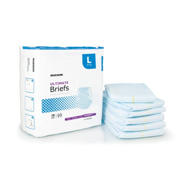 McKesson Unisex Adult Incontinence Brief Large - Heavy Absorbency, Part No. BR33892 - Image 6