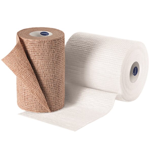 TwoPress 2-Layer Compression Bandage System by 3M, 4 Inch x 7 Yard / 4 Inch x 8.9 Yard Self-Adherent Closure in Tan and White - Image 3
