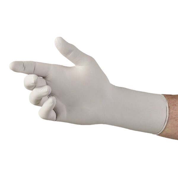 Sterling-Xtra Small Nitrile Exam Gloves with Extended Cuff - Gray, Chemo Tested - Image 3