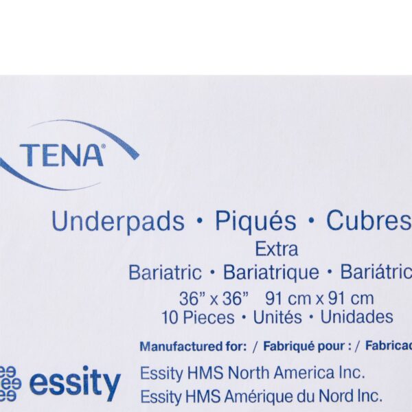 TENA Extra Bariatric Disposable Underpad * 36 x 36 Inches, Light Absorbency for Bariatric Care - Image 4