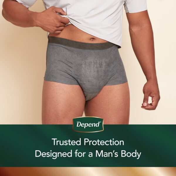 Depend Real Fit Large/X-Large Male Adult Absorbent Underwear * Heavy Absorbency, Breathable & Discreet - Image 6