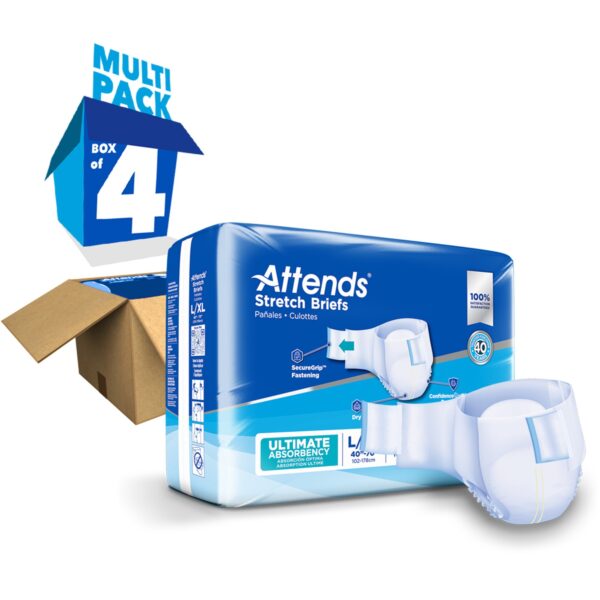 Attends Unisex Adult Incontinence Brief DDSLXL * Heavy Absorbency, Size Large to Extra Large - Image 7