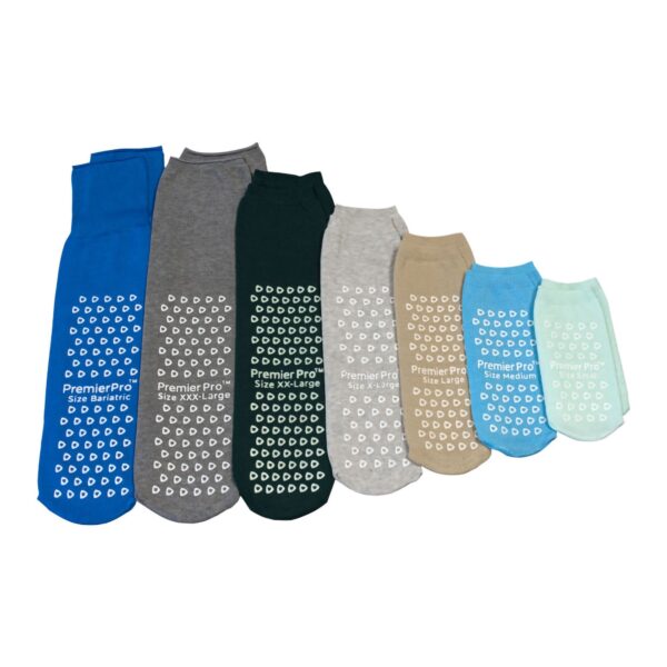 Slipper Socks PremierPro Unisex Adult X-Large Double Tread Gray by CS Part Number 2914
