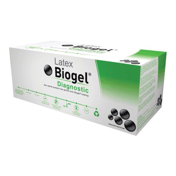 Biogel Exam Glove Size 7.5 by Microflex * Latex Diagnostic Gloves with Beaded Cuff and Textured Surface