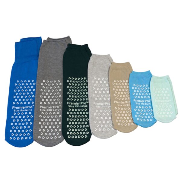 PremierPro Unisex Adult X-Large Slipper Socks by 1139341_CS - Gray, Single Tread, Single Patient Use