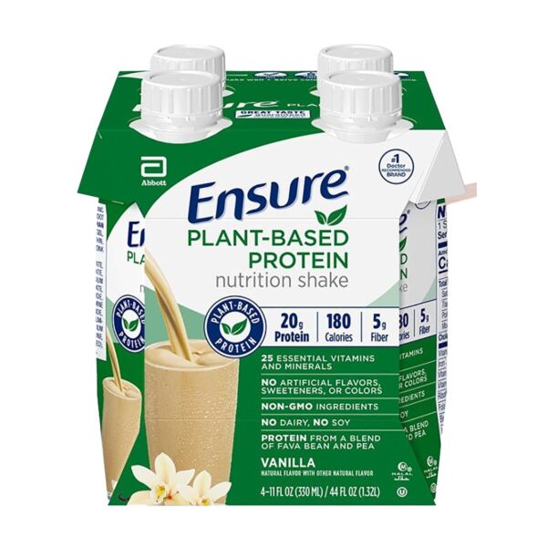 Ensure Plant-Based Protein Nutrition Shake Vanilla Flavor - 11 oz. Liquid Carton - Image 2